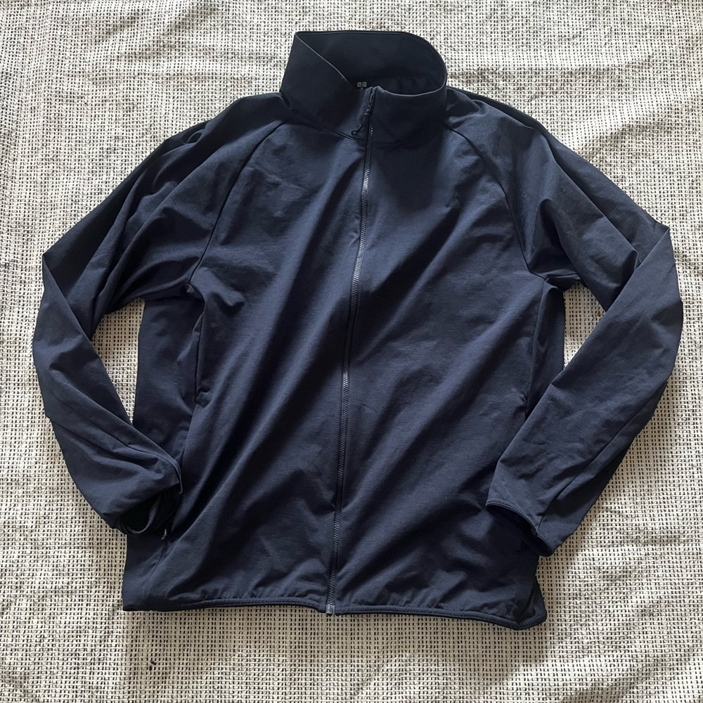 navy Blue Uniqlo windbreaker